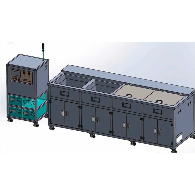 Hệ thống bể rửa siêu âm 4 khoang Inox SUS304 và tủ điện điều khiển Hệ thống bể rửa siêu âm 4 khoang Inox SUS304 và tủ điện điều khiển